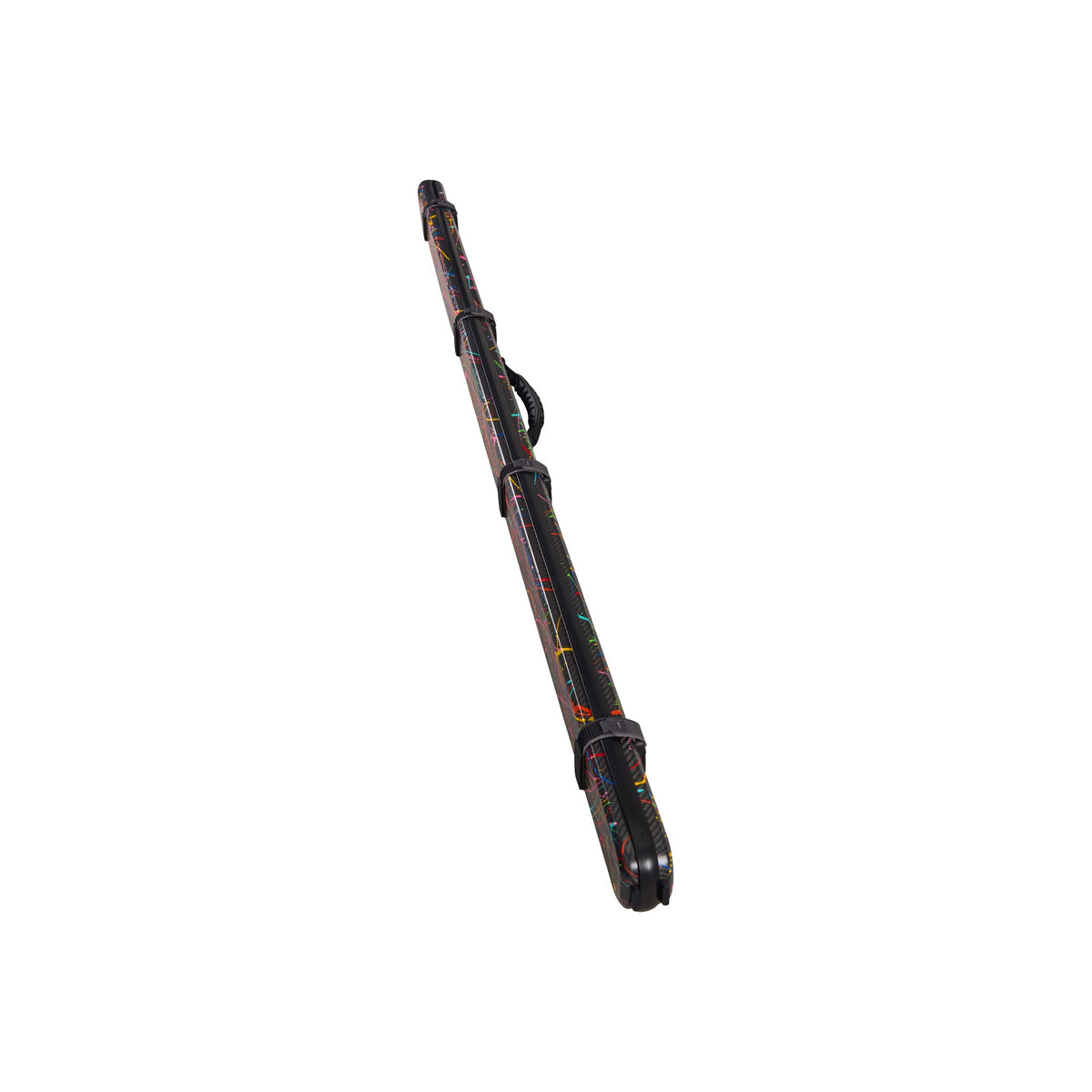 Lion Carbon Fiber Cue 盒 雙色塗鴉 黑色面