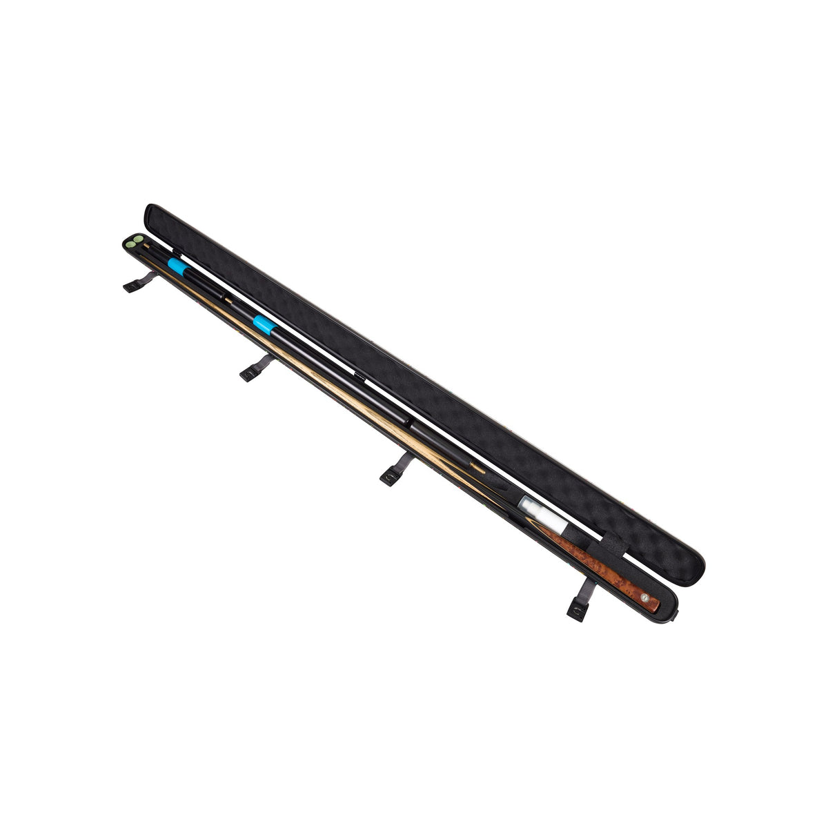 Lion Carbon Fiber Cue 盒 雙色塗鴉 打開內部