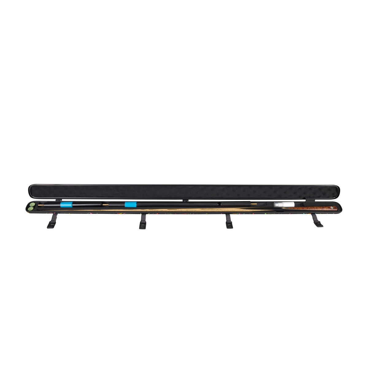 Lion Carbon Fiber Cue 盒 雙色塗鴉 內部全貌