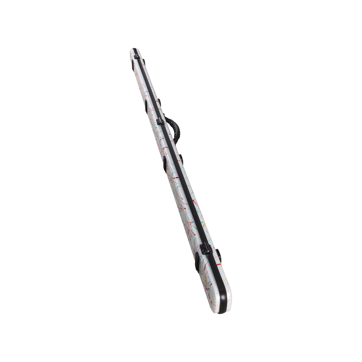 Lion Carbon Fiber Cue 盒 雙色塗鴉 白色面
