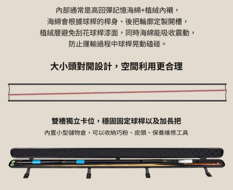LION carbon fibre cue case guide, page 6