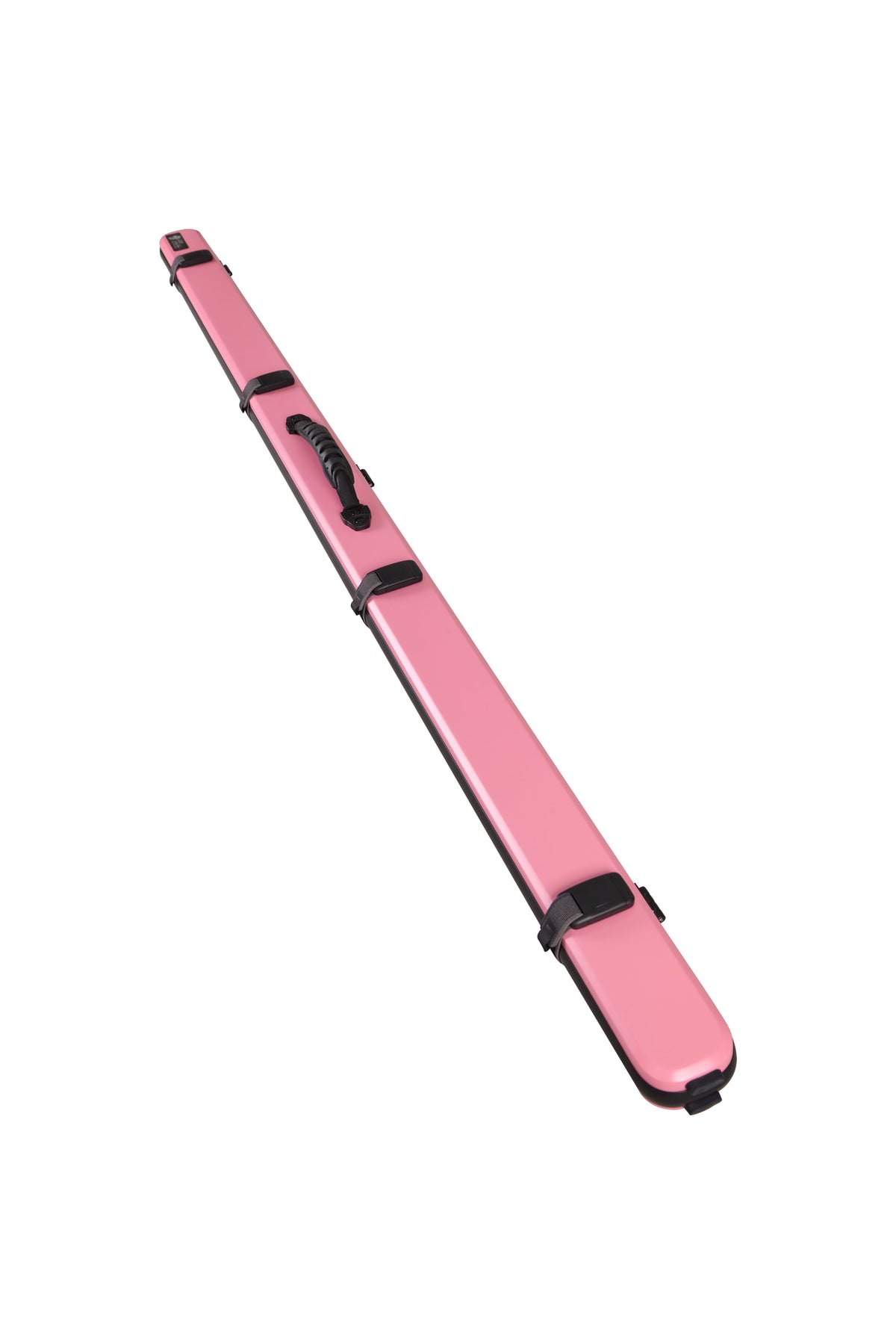 Lion carbon fibre gloss cue case, Baby Pink, full view