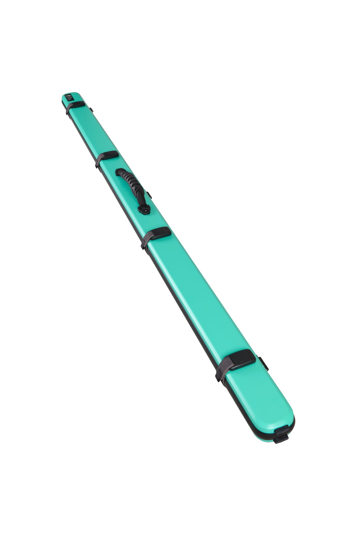 Lion carbon fibre gloss cue case, Mint Green, full view