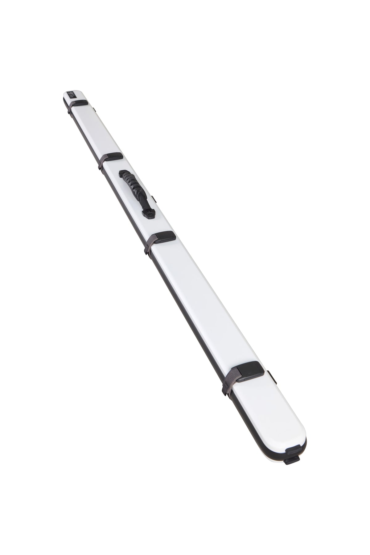 Lion carbon fibre gloss cue case, Snow White, full view