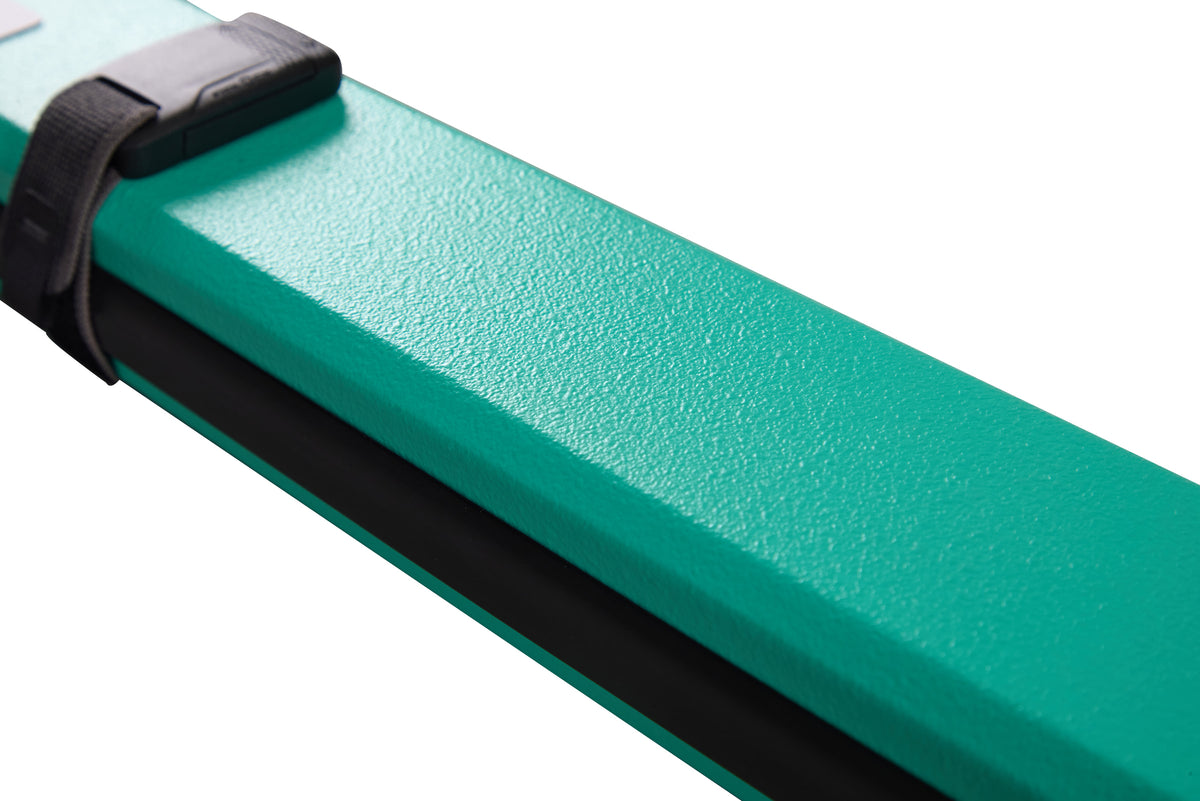 Lion carbon fibre textured cue case, textured surface detail