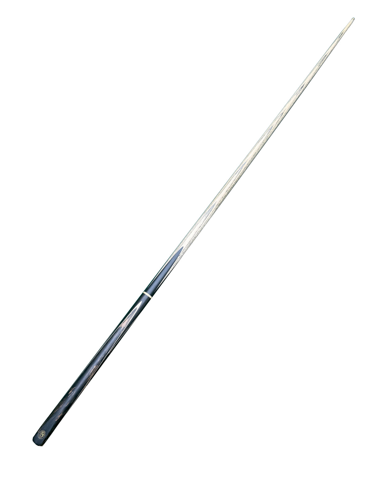 Saraburi Cues Ultimate pre-owned snooker cue, full-length view on a white background